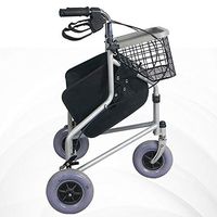 FSJJ&R Rolling Walkers 3 Wheels Detachable Rollator Crutches Alternative Mobility Aid for Adult, Senior, Elderly & Handicap Transport Chair Superlight Aluminum Alloy,Gray