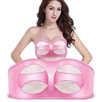 XGuang Wireless Breast Massager, USB Electric Vibration Breast Enlargement with Hot Compress Function for Woman Strong Breast Enlarge/Dredge Massage