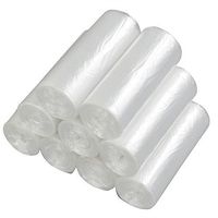 Vababa 8 Gallon Medium Clear Trash Bags, 9 Rolls/225 Counts