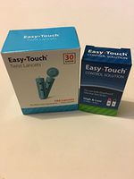 EasyTouch Control Solution Kit (2 Bottles - High & Low) + 100 Count EasyTouch 30g Lancets