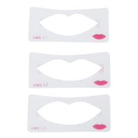 1Set 3 Style Lip Mouth Shaping Stencil Template Makeup Beauty Tool