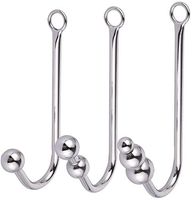 Stainless Steel Metal Hook with Ball Hole Massager Handheld (3 Ball)