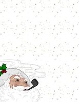 Christmas Santa Claus Stationery Printer Paper 26 Sheets