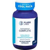 Klaire Labs Ther-Biotic Complete Probiotic - 25 Billion High CFU Probiotic for Women & Men - 12 Species - Digestive Health and Immune Support - Hypoallergenic and Dairy Free (60 Capsules)