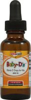 Vitacost Baby-D's Liquid Vitamin D Drops 400 IU 1 fl oz (Twin Pack)