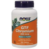 NOW Foods - GTF Chromium Yeast-Free 200 mcg. - 250 Tablets