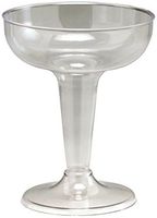 Creative Converting Plastic Champagne Cups 4 Ounces 6/Pkg-Clear