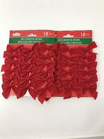 Red Bows Christmas Tree Bows Gift Bow