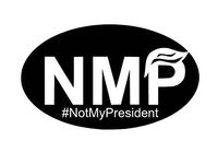 YWS Vinyl Sticker Decal - Not My President Nmp Oval - Sticker Laptop Car Truck Window Bumper Notebook Vinyl Decal SMA5512
