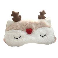 HXINFU Christmas Sleeping Mask Reindeer Antler For Kids Deer Antlers Eye Mask