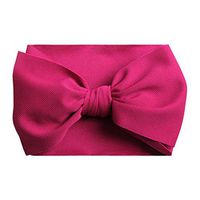 Ugthe Hair Ornaments Big Bow Bowknot Baby Girl Pure Color Headband Newborn Hair Band Photo Props - Prunosus