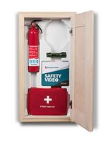 Emerg-A-Center HeartSine Cabinet, Decorative Trim, Raised Maple Panel Door