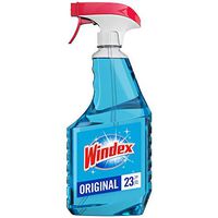 Windex Glass and Window Cleaner Spray Bottle, Bottle Made from 100% Recycled Plastic, Original Blue, 23 fl oz