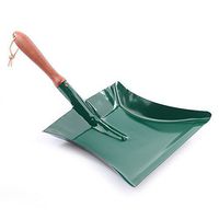 Metal Dust Pan with Wooden Handle