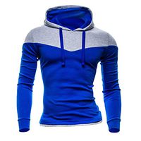 Hoodies Slim Fit for Men,Men's Big and Tall Big & Tall Midweight Signature Sleeve Logo Hooded Sweatshirt Blue