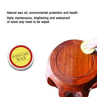 Ridecle Wood Seasoning Beewax,2PCS Traditional Beeswax Polish Wax Polish Waterproof Wear-Resistant Furniture Maintenance Wax for Wood Furniture All Natural