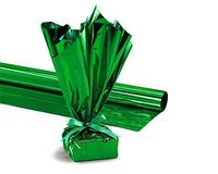 PMU Mylar Gift Wrap Roll, 24 Inches X 25 Feet, Green, Pkg/1