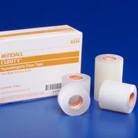 8534C Kendall Hypoallergenic Clear Tape 1 Inch x 10 yards (2.5 cm x 9.1 m) 12 Rolls Per Box Part No. 8534C by Kendall/Covidien