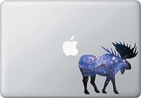 Cosmic Moose - Spirit Animal - Galaxy Guide - Macbook | Laptop | Indoor Use - Vinyl Decal Sticker Copyright © 2015 Yadda-Yadda Design Co. (5.5"w x 5"h) (COSMIC)