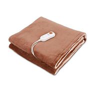 WE&ZHE Multi-Function Electric Warm Blanket Heating Pad, 180 90cm Can Water Wash 9 Stalls Adjustable Temperature (Brown)