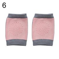 Ugthe Infant Products 1 Pair Anti-Slip Baby Crawling Knee Pads Protector Elastic Newborn Leg Warmer - Khaki