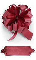 Double Sided Satin Pull Bows in Red 5½W x 20 Loops - Pack of 50
