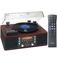 Teac 93-0418-18 LP-R550USB Cd Recorder Cassette Turntable Walnut
