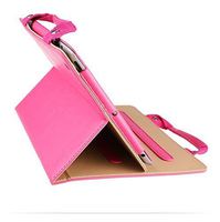 Case for Handbag iPad Air,Business Handbag Multifunctional Protective Folio Slim Case with Handle Pocket Carrying Case by Businda,Hot Pink