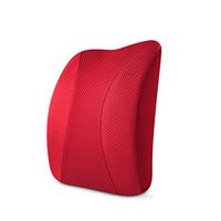 Cushion Lumbar Pad Office Car Seat Belt Waist Lumbar Pillow Pregnant Woman Driver Memory Cotton Lumbar (Color : Red)