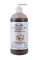 Shealife Intimate Hygiene African Black Soap, Ph Balanced With Aloe Vera Gel & Chamomile, Intimate Area Wash, Anti - Odour & Anti - Fungal Formula 500Ml 16.9 Fl Oz Light Chocolate Brown