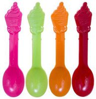 Heavy Weight Colored Swirl Spoons 1000 Pcs/Case (Orange)