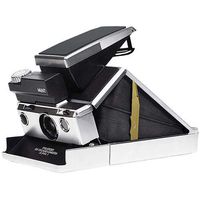 Mint SLR670-S Instant Film Camera with Time Machine Module, Uses Impossible Square Format Film, Full Chrome Body/Black Genuine Leather