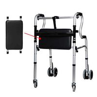 F&T EZ Fold N Go Walker, Disabled Walker, Elderly Four-Legged Walking Stick, Lightweight Folding Walker, Elderly Assisted Walker