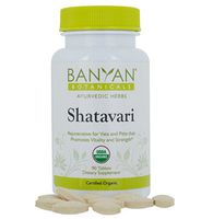 Banyan Botanicals Shatavari Tablets - USDA Organic - 90 ct - Asparagus Racemosus - Rejuvenative for Vata and Pitta That Promotes Vitality and Strength