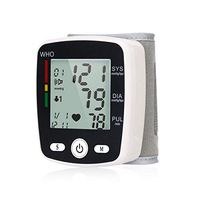 OLIECO Wrist Blood Pressure Monitor Fully Automatic Accurate BP Machine with Voice Large LCD Display USB Charging Adjustable Cuff BP Monitor for Home Use