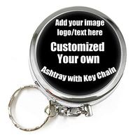 Round Multifunctional Small Decorative Box Case - Pocket 2 inches Medicine Tablet Holder Organizer Case for Purse - Compact 1 Compartment Pill Box (Custom Add Image Logo Text Photo Name)