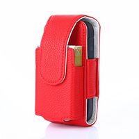QOSIAR IQOS CASE ONLY PU Cover for E-Cigarette Protective Holder Accessories Skin for IQOS 2.4 Red