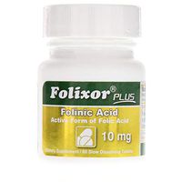 Folixor 10 mg - A superior Folic Acid and Folinic Acid (active form of folate) w/ B-12, B6 - a complete Cardio Vascular solution. Available in 50 SUBLINGUAL (under the tongue) tablets for enhanced absorption.