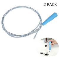 Elibeauty Professional 67 Inch Snake Drain Cleaner Hair Catcher, Sink Dredge Pipeline Cleaner - Metal Drain Cleaning Tool for Bathroom Tub, Toilet, Sink, Kitchen, Tubs, Pipe, Sewers (2 Pack)