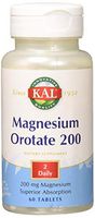 Kal 200 Mg Magnesium Orotate Tablets, 60 Count