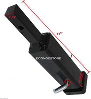 COLIBROX>Tow Hitch Adapter 1-1/4" to 2" Extend Trailer Receiver Towing 11Hitch Tool>Adapts a 1-1/4" Smaller Hitch Opening to Accept a 2" Standard Hitch Receiver Insert. Great for Bike Racks