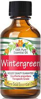 Pure Gold Wintergreen Essential Oil, 100% Natural & Undiluted, 60ml