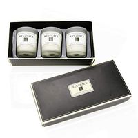 WINPEACE Scented Candle Set, Frosted Glass Jar Handmade Plant Soy Wax Candle for Stress Relief, Set of 3