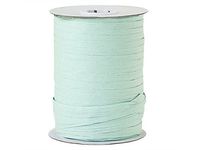 Paper Raffia Ribbon Twisted 1/4" - 100 Yards Roll 100% Natural Fibers Choose Color (Cool Mint)