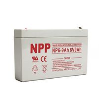 NPP 6V 9Ah Sealed Lead Acid Rechargeable Battery Replace 6V 8Ah, 6V 7Ah with Terminal F1