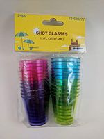 Plastic Shot Glasses Multicolored Disposable Shot Glasses 1 oz Party Shot Glasses 24-pack Tasting Cups