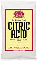 Pure Citric Acid, 2 lb - Food Grade & Non-GMO- Natural Food Preservative, All Purpose Cleaning Agent, Beauty Ingredient- by Spicy World