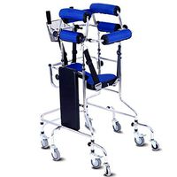 Standard Walking 8 Wheels - Folding Lightweight Walking Mobility Aid - Adjustable Height - Locking Swivel Wheels - to Prevent Rollover for Disabled/Elderly (Size : Women)