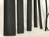 H4A0.50BK - 1/2" 4:1 Dual Wall Adhesive Heatshrink - 4Ft Sticks - Black