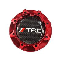 CARBON TRD Racing RED Engine Oil Filler Cap Oil Tank Cover Aluminium